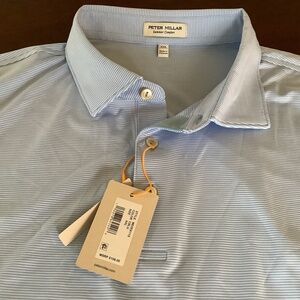 Peter Miller. Crown Sport. Size XXL. Light Blue Stripe